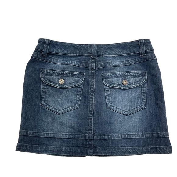 Y2K denim mini skirt blue in jean size 1 W30 L13,5 jean skirt - Picture 8 of 9